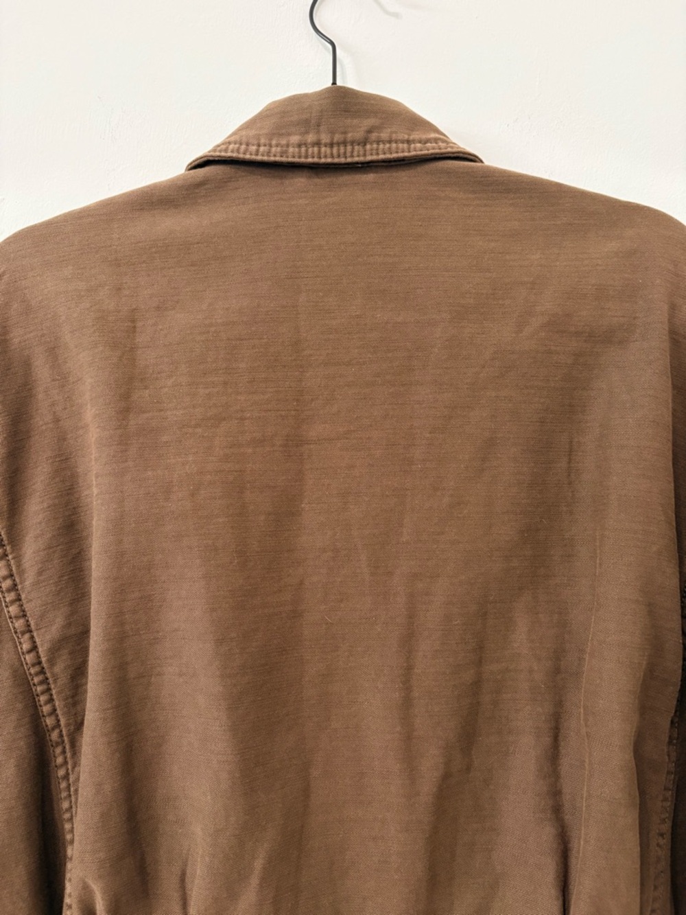 Free People Faye Military Lace Up Sleeve Jacket Brown Sz S EUC - Picture 8 of 13